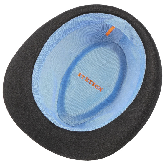 Black Linen Trilby Hat - Stetson