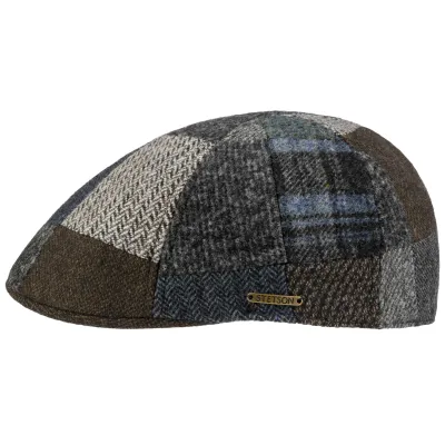 Trojan Patchwork Duck Bill Cap - Stetson Reference: 22495| Chapellerie Traclet