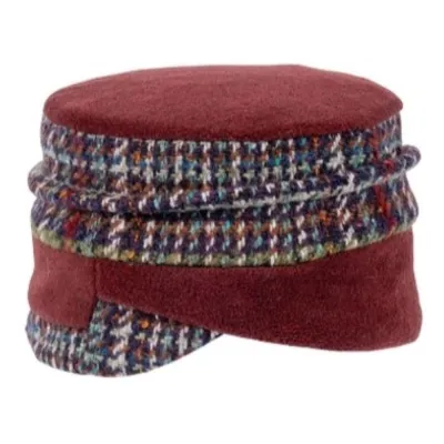 Toque Ewen Bordeaux & Aubergine - Traclet  Reference : 22499| Chapellerie Traclet