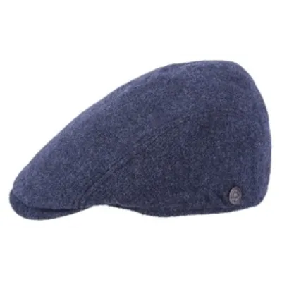 Casquette Plate Bang Laine Indigo - Traclet