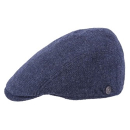 Casquette Plate Bang Laine Indigo - Traclet