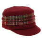 Casquette Gavroche Ebony Polaire Bordeaux - Traclet