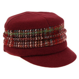 Casquette Gavroche Ebony Polaire Bordeaux - Traclet