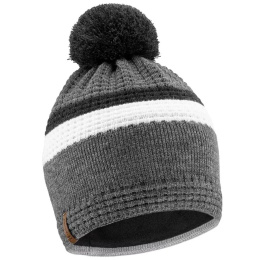 Bonnet Pompon Yaël Gris Anthracite - LeDrapo