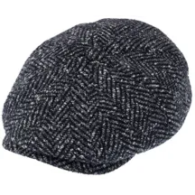 Catanzaro Herringbone Navy Cap - Traclet Reference: 22523| Traclet Hat Shop