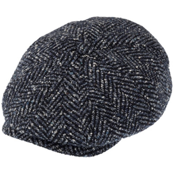 Catanzaro Herringbone Navy Cap - Traclet