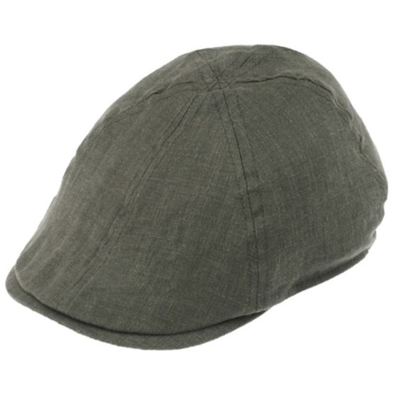 Yelding Duck Bill Linen Olive Cap - Traclet
