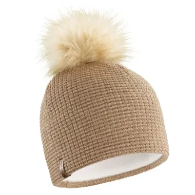 Celestial Gray Fur Pompom Beanie - LeDrapo | Chapellerie Traclet ref 22521 chapellerie traclet