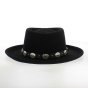 Chapeau Western Gambler - Feutre Laine Noir - Eddy