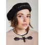 Béret Larrun Broderie Or Noir - Héritage par Laulhère