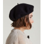 Béret Larrun Broderie Or Noir - Héritage par Laulhère