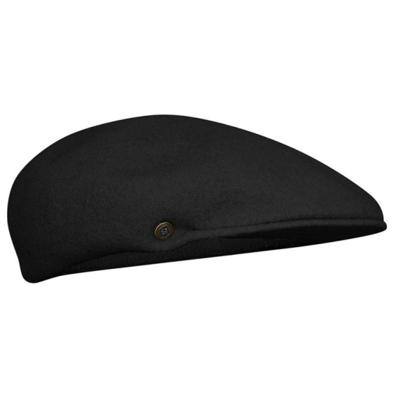 Black Jurancon Cap Beret - Heritage by Laulhere