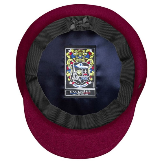 Béret Casquette Jurançon Aubergine - Héritage par Laulhère