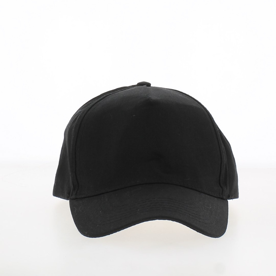 BLACK BASEBALL CAP 100% cotton