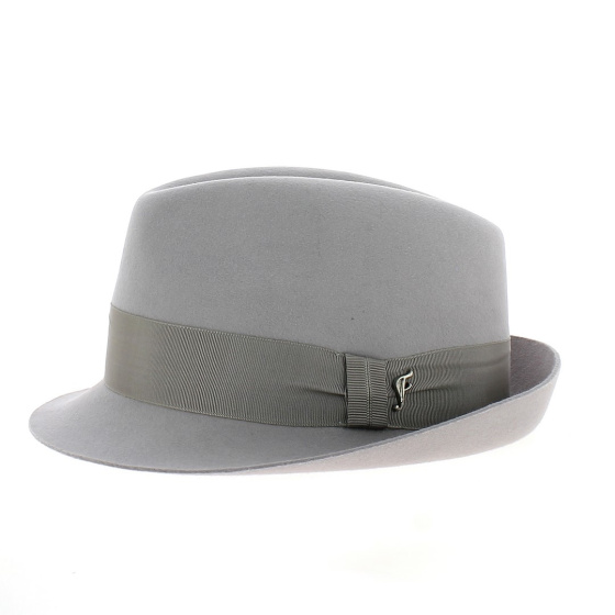 Chapeau Trilby Feutre Lapin gris - Fléchet