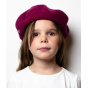 Children's Petit Basque Beret Aubergine - Heritage by Laulhère
