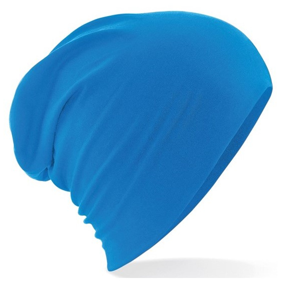 Long Blue Jersey Beanie - Traclet