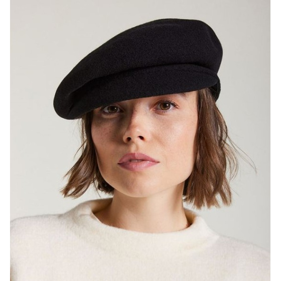 Casquette Ainhoa Laine Vierge Noire - Laulhère