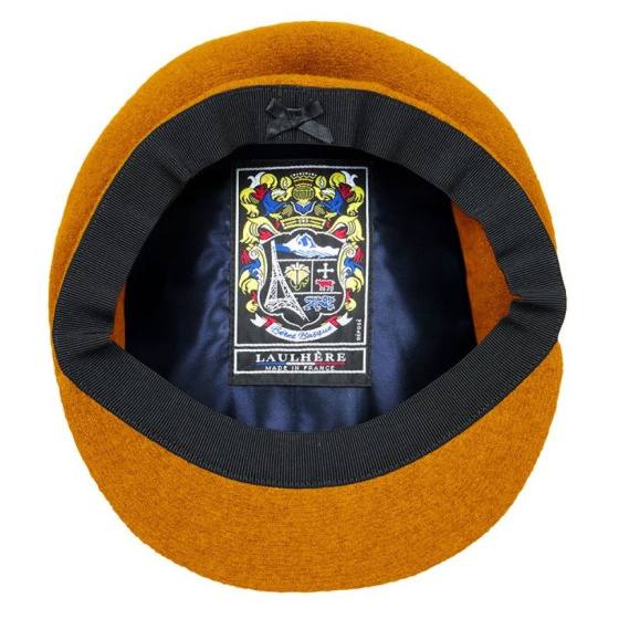 Casquette Ainhoa Curcuma Laine Vierge - Laulhère