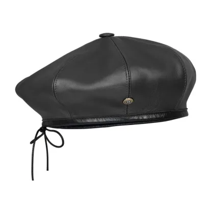Béret Zura Cuir Noir - Laulhère réf 22585 chapellerie traclet