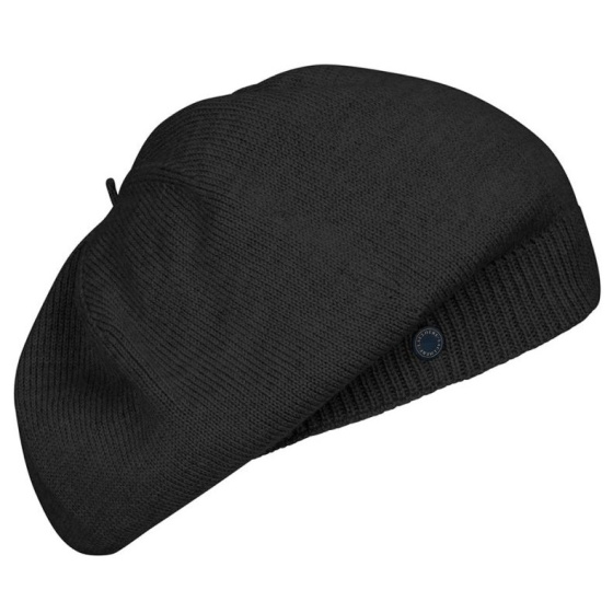 Bonnet & Béret Urbasa Laine Vierge Noir - Héritage par Laulhère