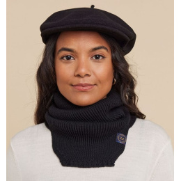 Snood - Tour De Cou Argia Noir Laine - Héritage par Laulhère