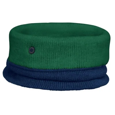Two-tone Otxoa Green & Blue Wool Neck Warmer - Heritage by Laulhère Reference: 22591 | Chapellerie Traclet