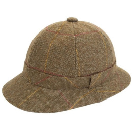 copy of English Striker Bucket Hat in Green Tweed with Stripes - Traclet