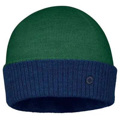 Mendia Two-Tone Wool Beanie Green & Blue - Laulhère Hat Shop Traclet Reference: 22593| Chapellerie Traclet