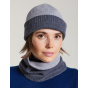 Mendia Bicolor Wool Beanie Grey - Laulhère