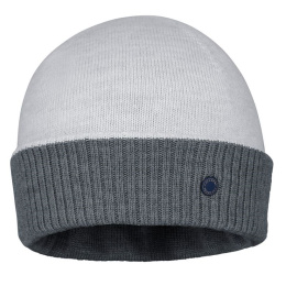 Bonnet Mendia Bicolore Laine Gris - Laulhère