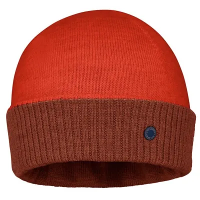 Mendia Two-Tone Wool Beanie Chestnut & Brick - Laulhère Traclet Boutique Reference: 22597| Chapellerie Traclet