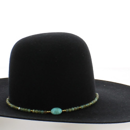 Hat Trim Pearls green/gold/olive blue - Traclet