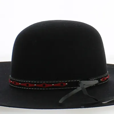 Removable Hat Trimming (red and black fancy) - Reference: 22611 | Chapellerie Traclet