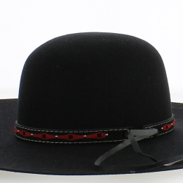 Garniture à Chapeau amovible (fantaisie rouge et noir) - Traclet
