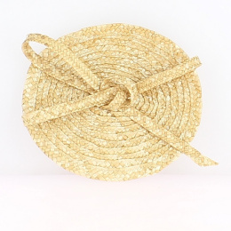 Ceremony Headband in 100% natural straw - French Manufacturing from A to Z - Traclet Manufacture