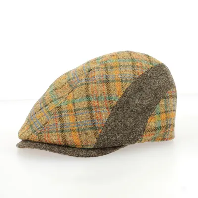 Guardia Patchwork Wool Flat Cap - Traclet Reference: 9840 | Traclet Hat Shop
