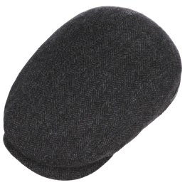 Belfast Herringbone Grey Wool Cap - Stetson
