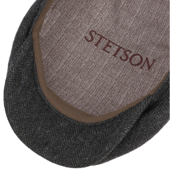 Casquette Belfast Herringbone Laine Grise - Stetson