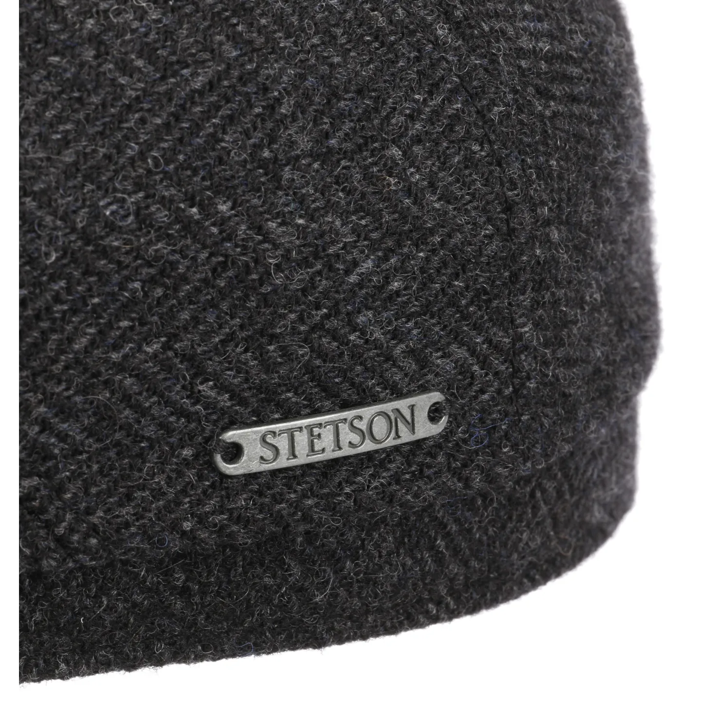 Casquette Belfast Herringbone Laine Grise - Stetson  Reference : 22628 | Chapellerie Traclet
