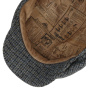 Casquette Plate Harris Tweed Laine Vierge Grise - Stetson