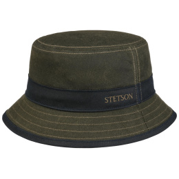 Bob Dudley Waxed Coton Ciré Marron - Stetson