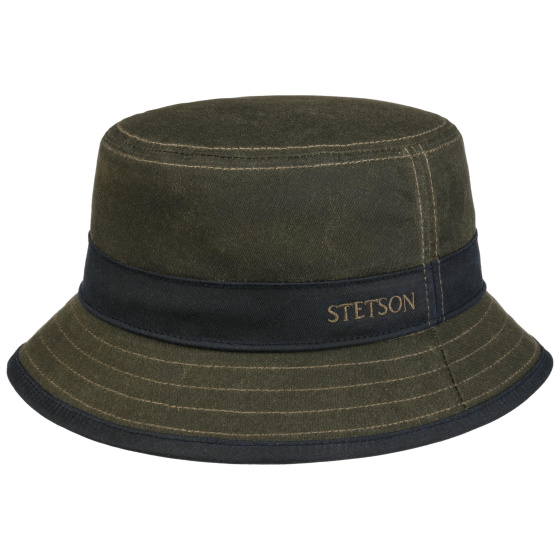 Bob Dudley Waxed Coton Ciré Marron - Stetson