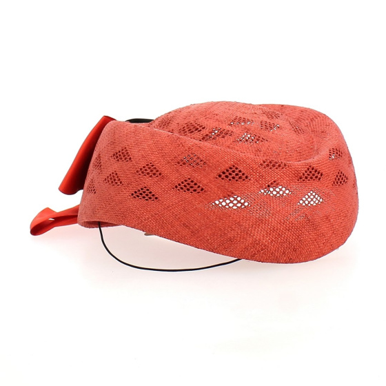 Red Tambourine with Cockade BCH - Chapellerie TRACLET - France