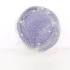 Tambourin Paille violette avec sa voilette blanche - Traclet