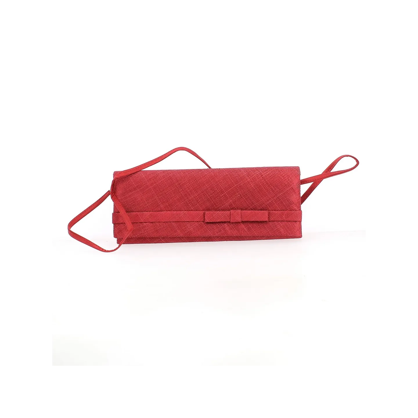 Borsina red straw ceremony bag - Crambes - Reference: 22669