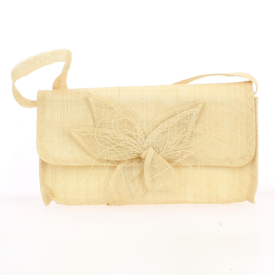 Straw ceremony clutch (3 colors: Black/Burgundy/Natural)