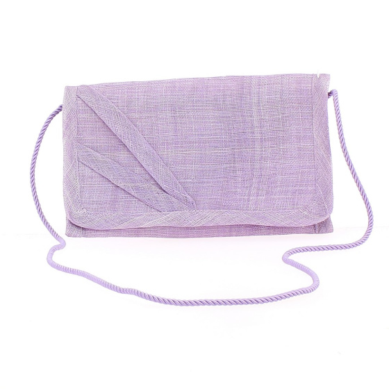 Mauve ceremony clutch - Chapellerie Traclet - France