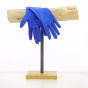 Gants en lycra brillant - Chapellerie Traclet - France bleu roi