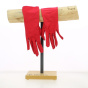Shiny lycra gloves (6 colors: green/sky blue/royal blue/red/yellow/purple) - Chapellerie Traclet - France